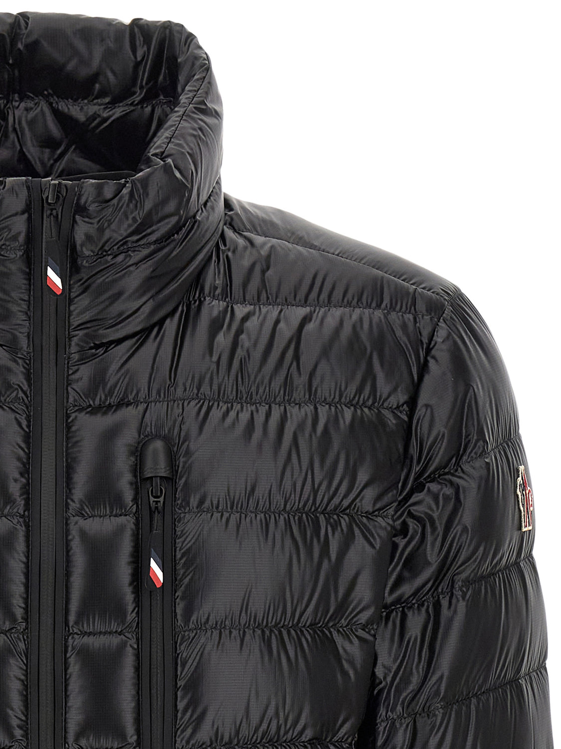 Black Polyester Full-Length Jacket