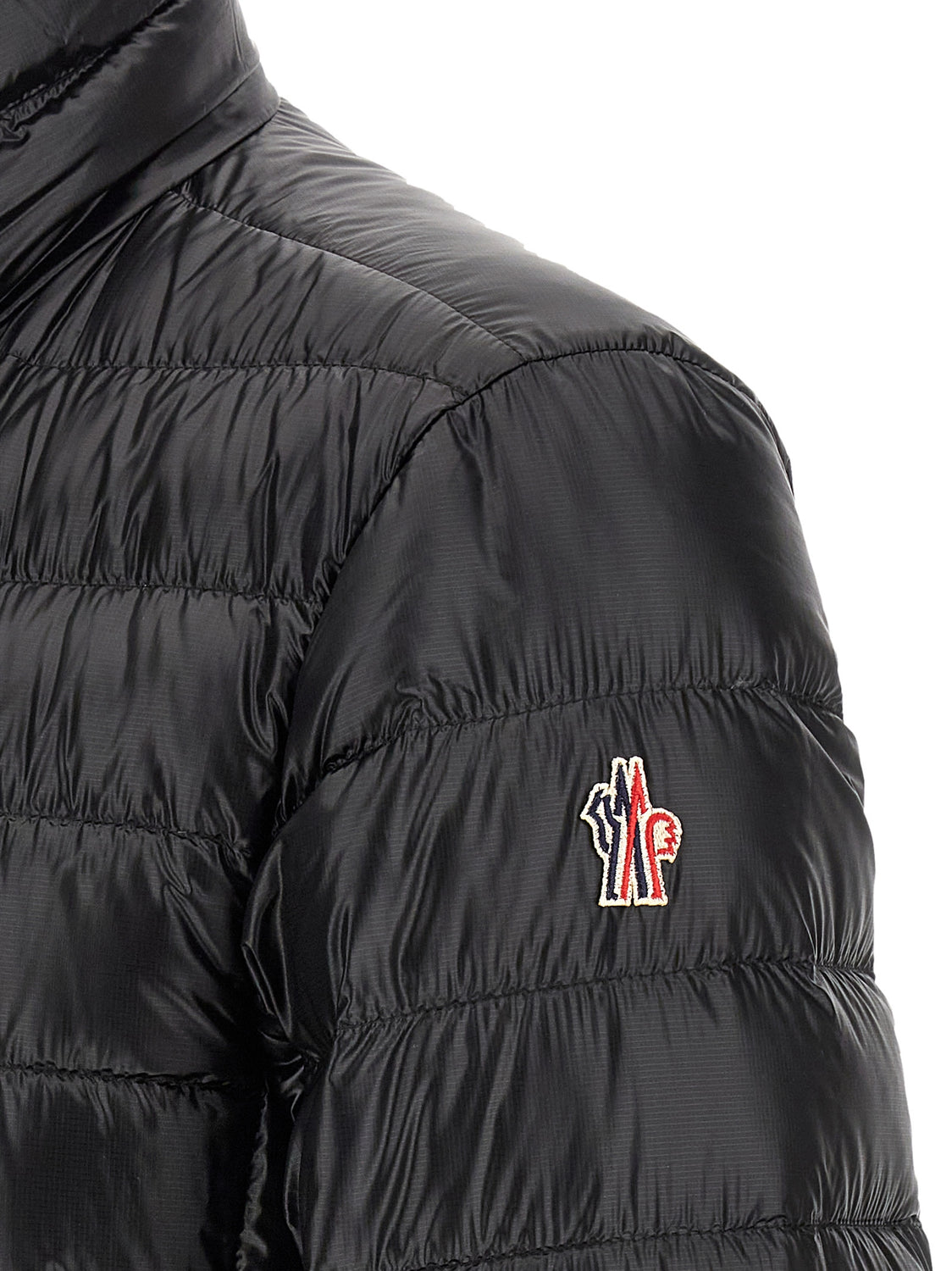 Black Polyester Full-Length Jacket