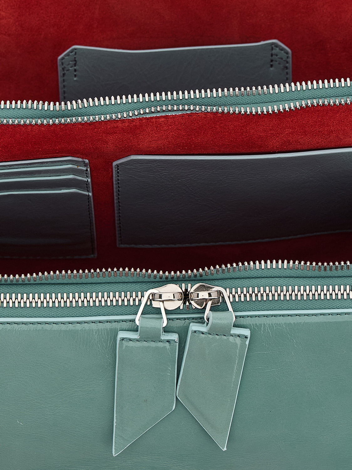 Blue Calfskin Shoulder Bag