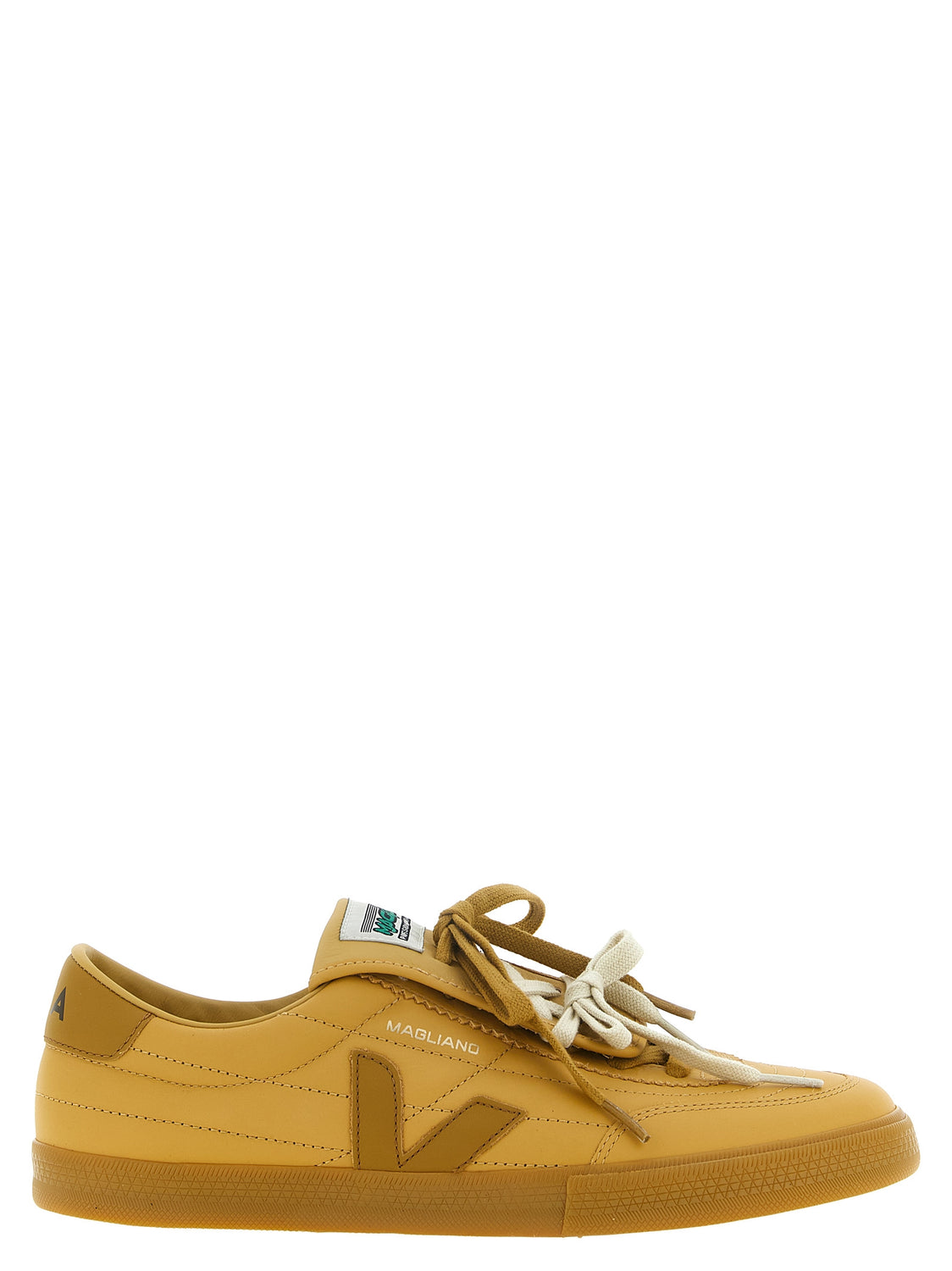 Beige Calfskin Athletic Sneakers