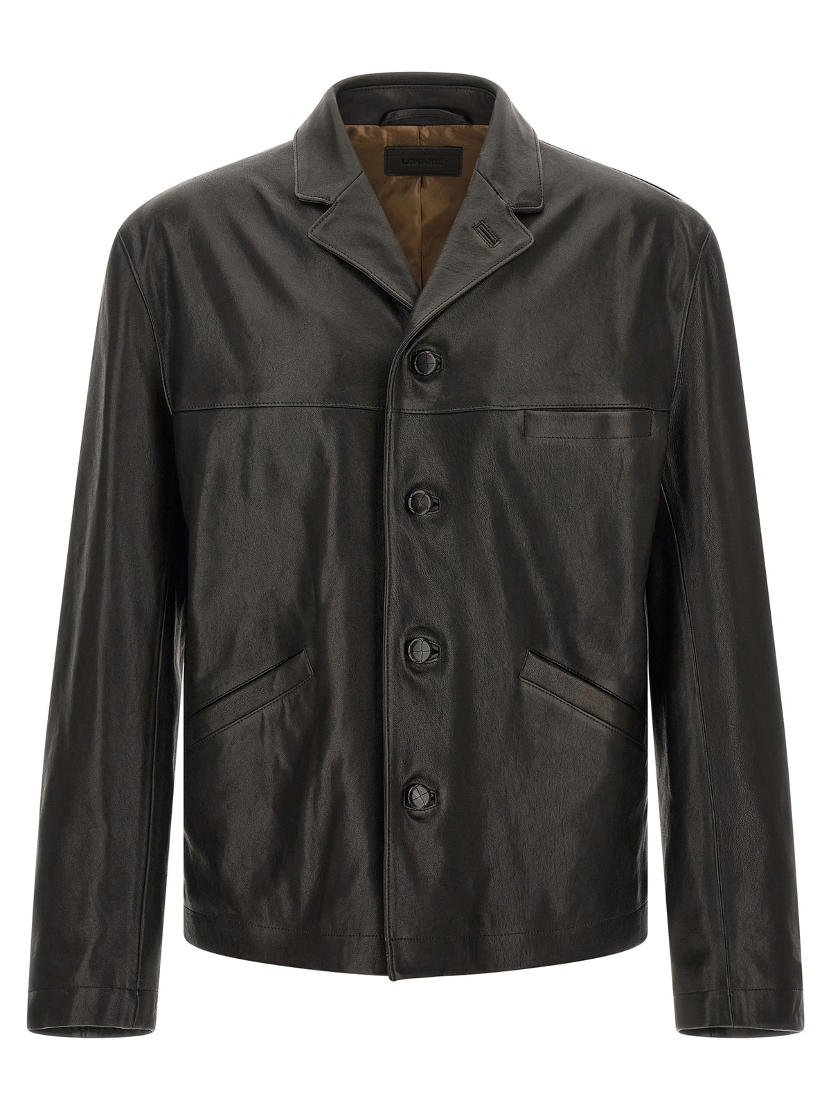 Black Calfskin Leather Jacket