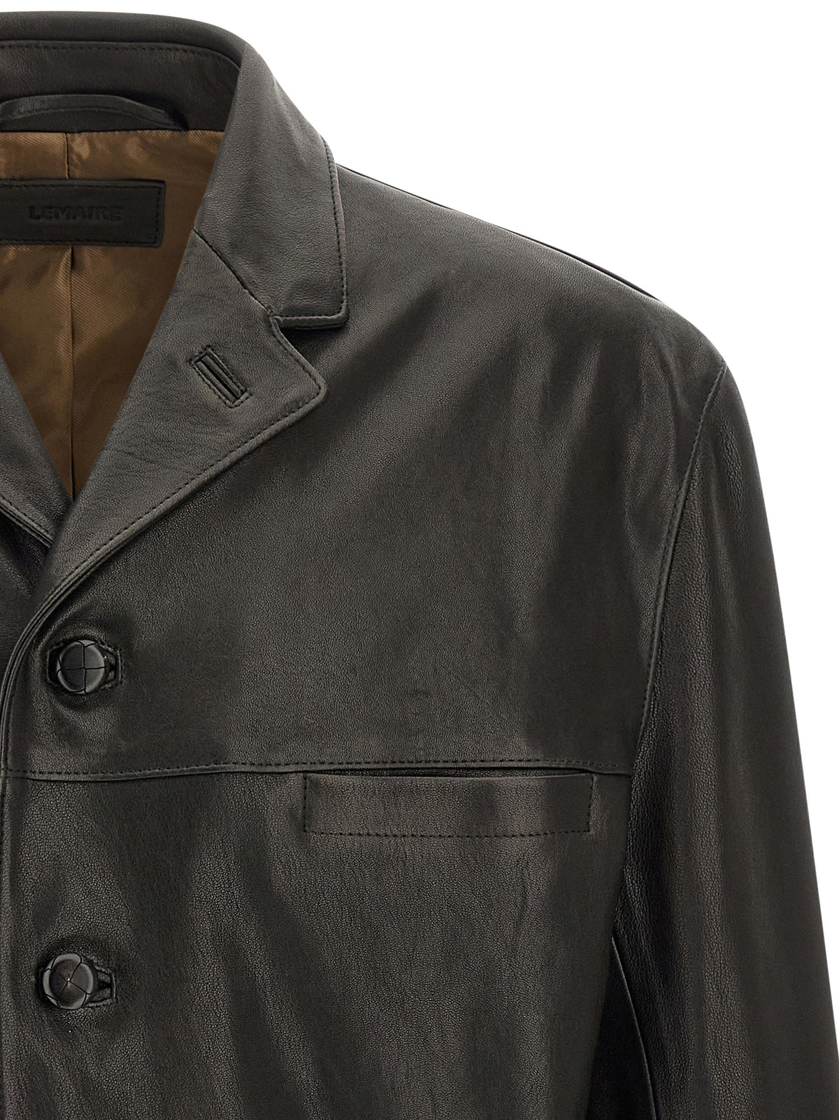 Black Calfskin Leather Jacket