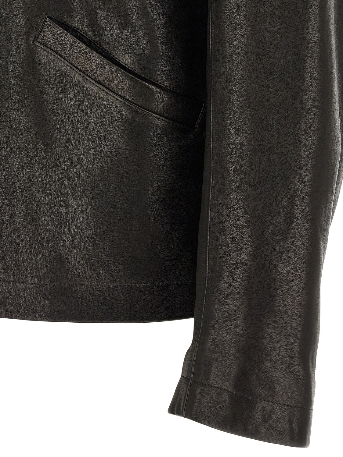 Black Calfskin Leather Jacket