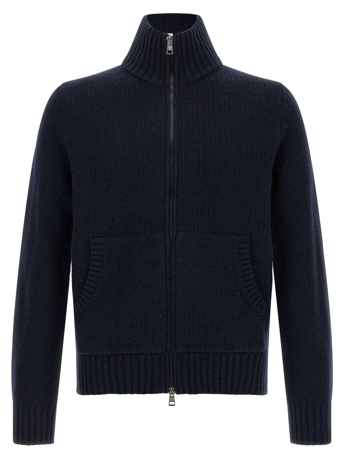 Blue Virgin Wool Cardigan