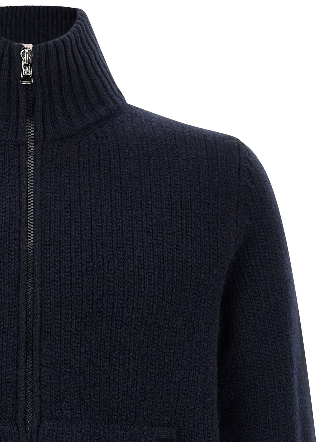 Blue Virgin Wool Cardigan