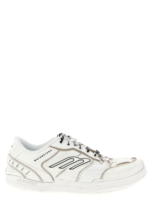 White Calfskin Athletic Sneakers