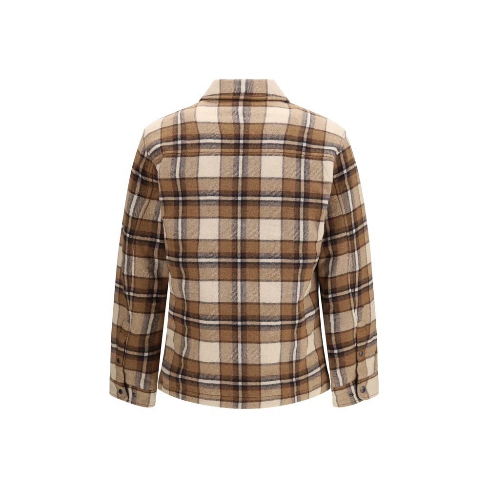 Brown Wool Oves Aries Full-Length Jacket