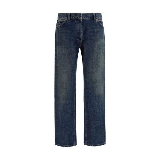 Blue Cotton Relaxed Fit Jeans