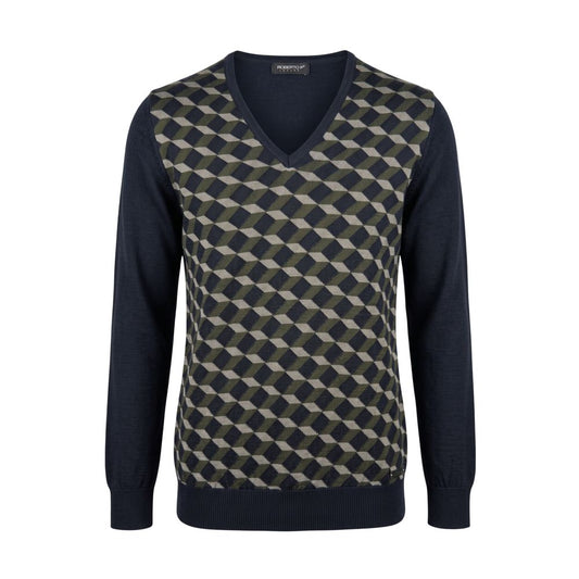 Green Wool Men's Sweater