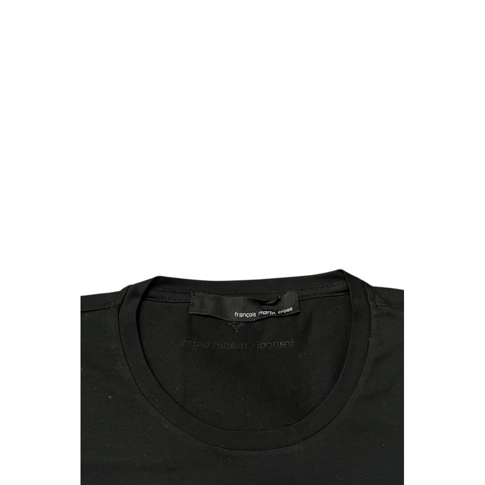 Black Cotton Men Sweater