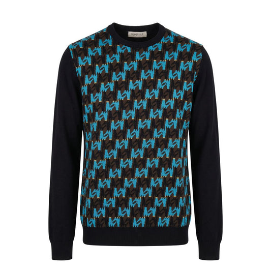 Light Blue Wool Men's Sweater