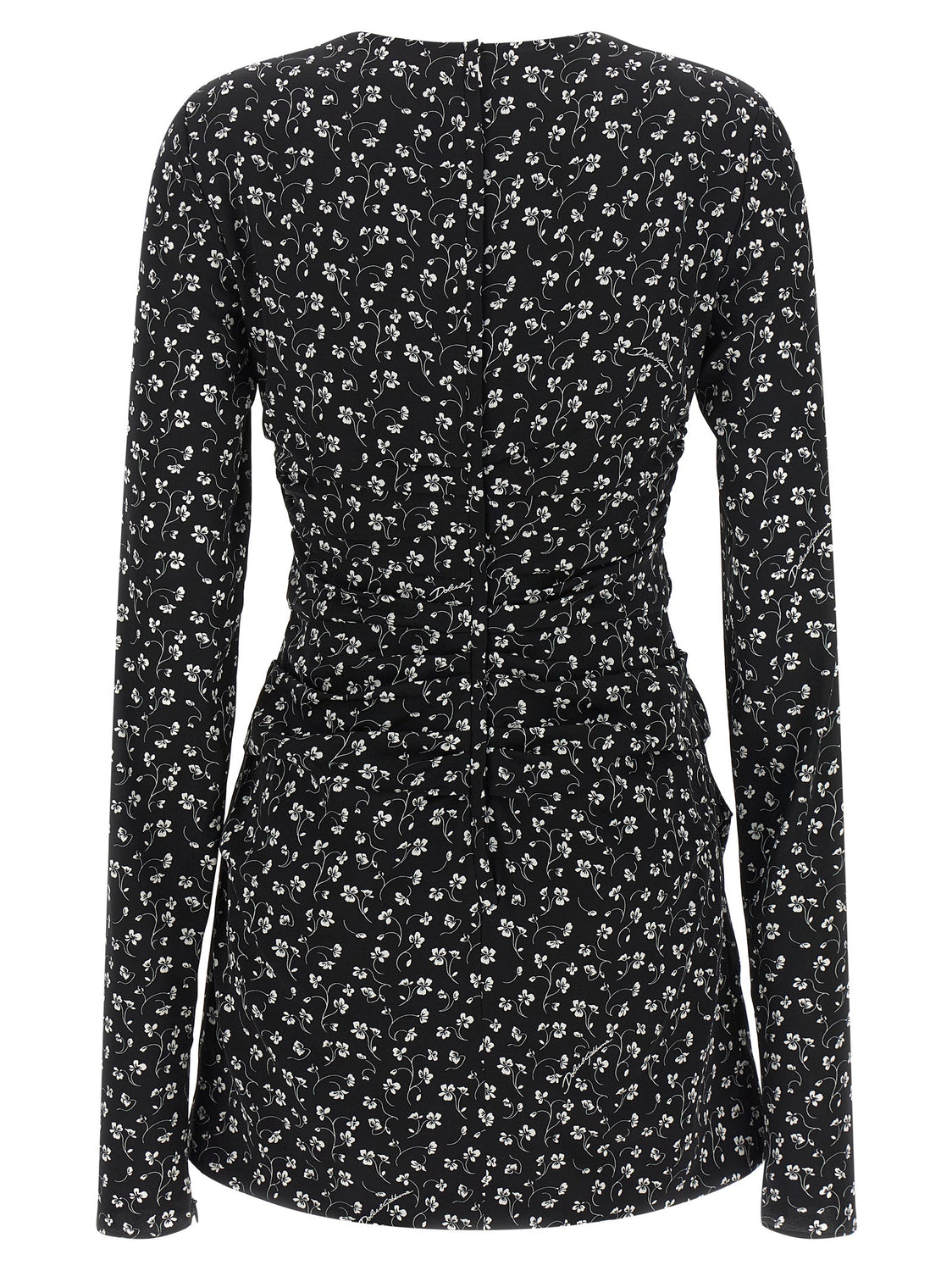 Black Silk Short Dress