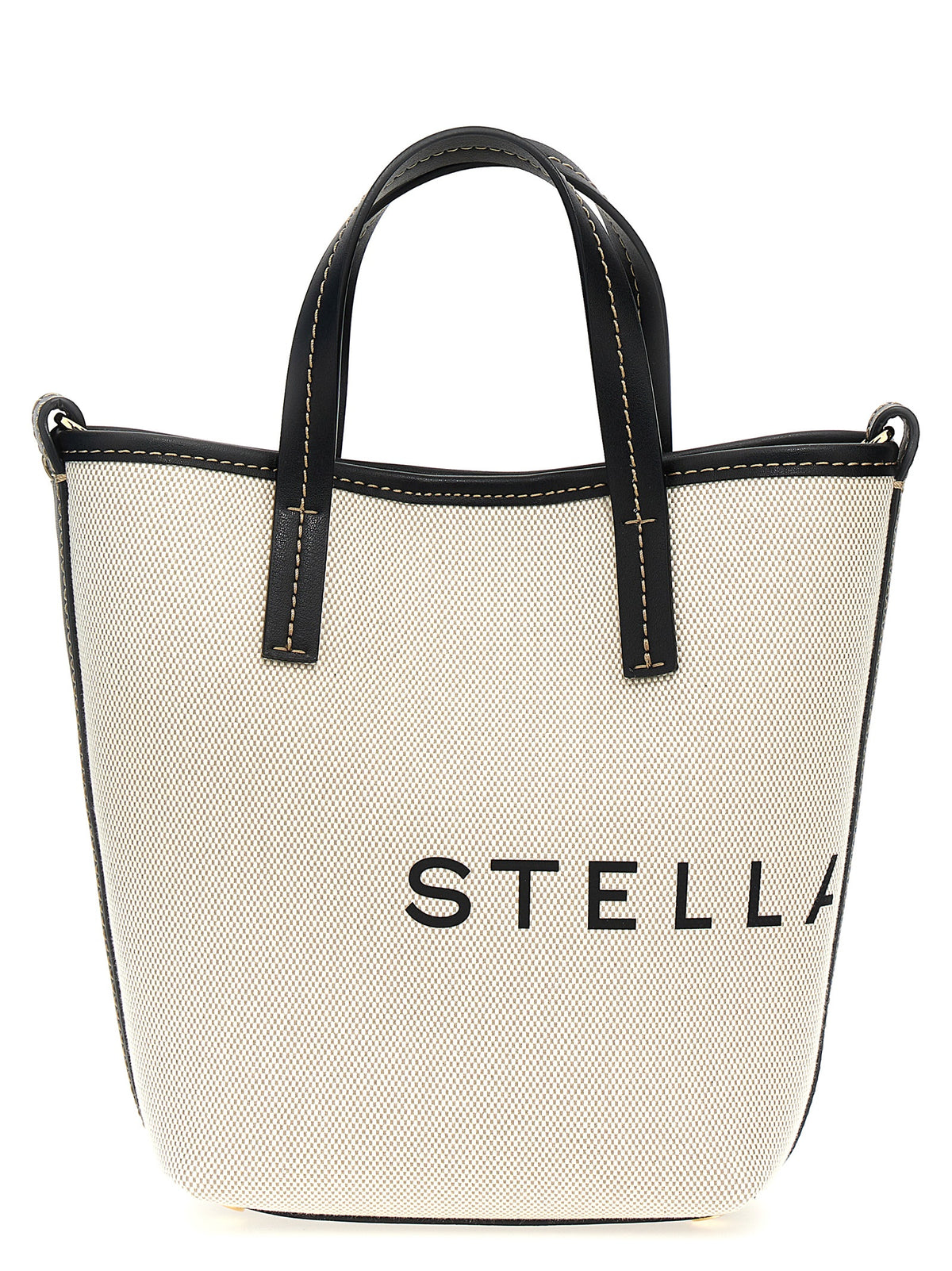 Beige Polyamide Tote Bag