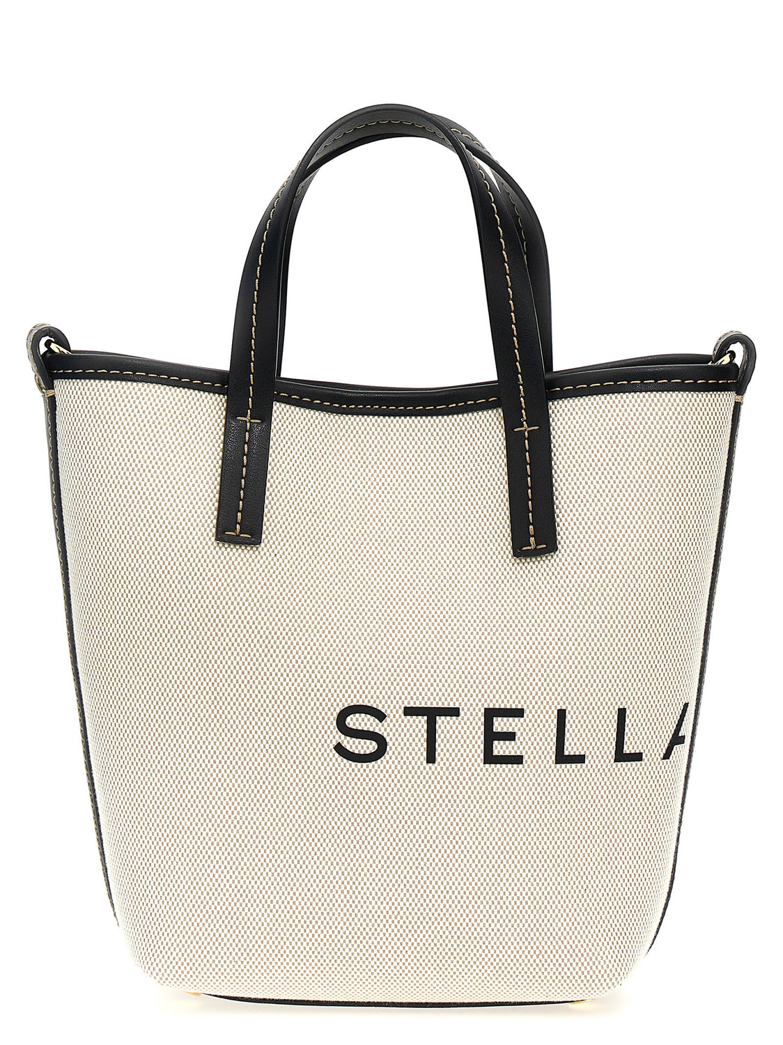 Beige Polyamide Tote Bag