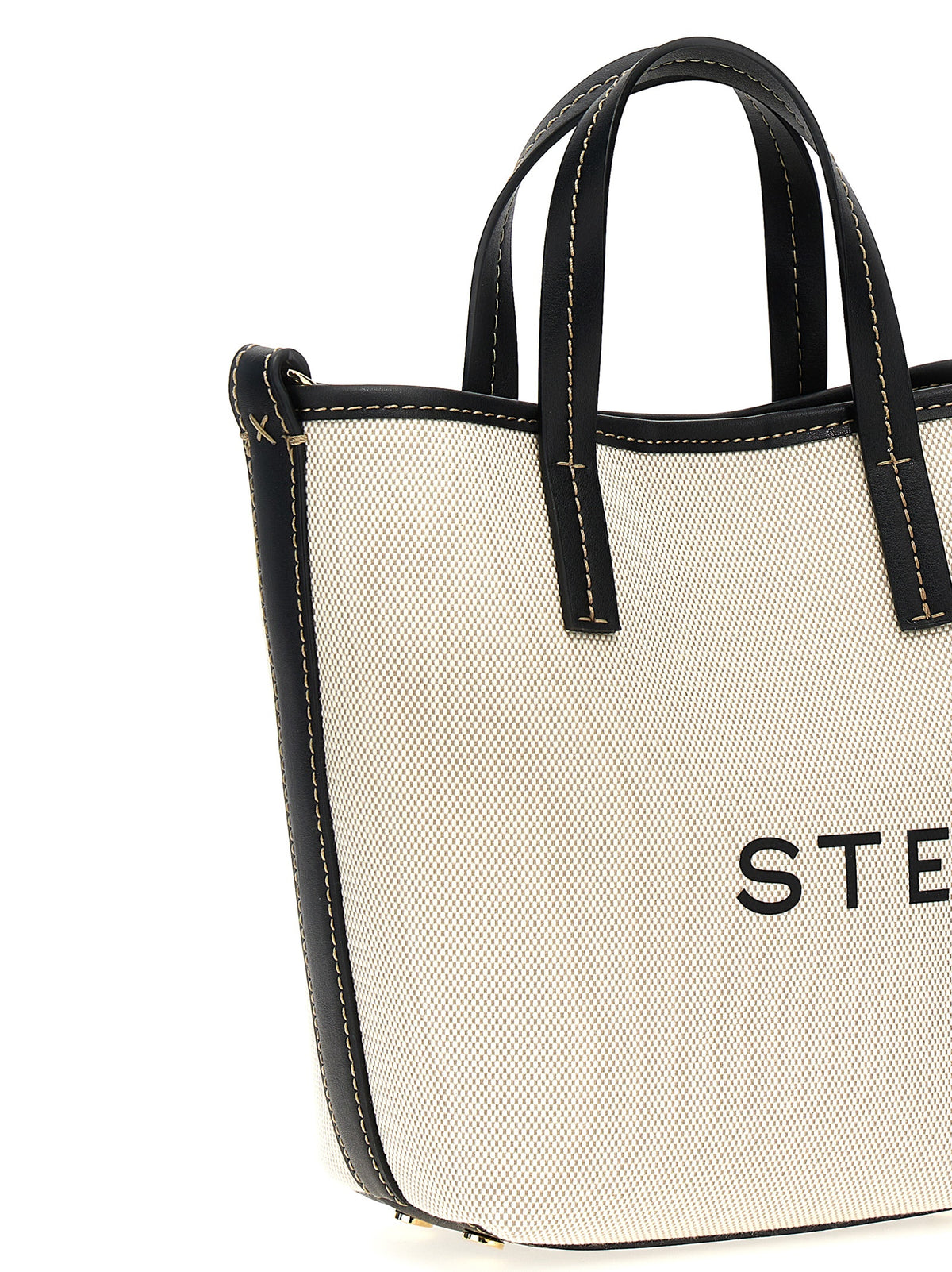 Beige Polyamide Tote Bag