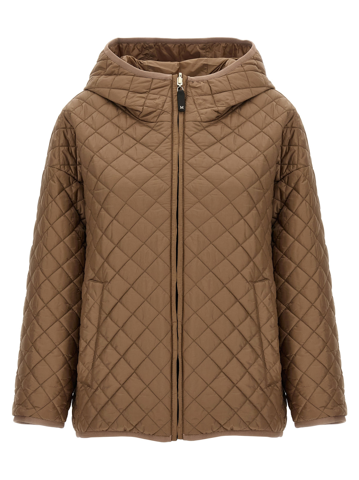 Beige Polyester Shell Jacket