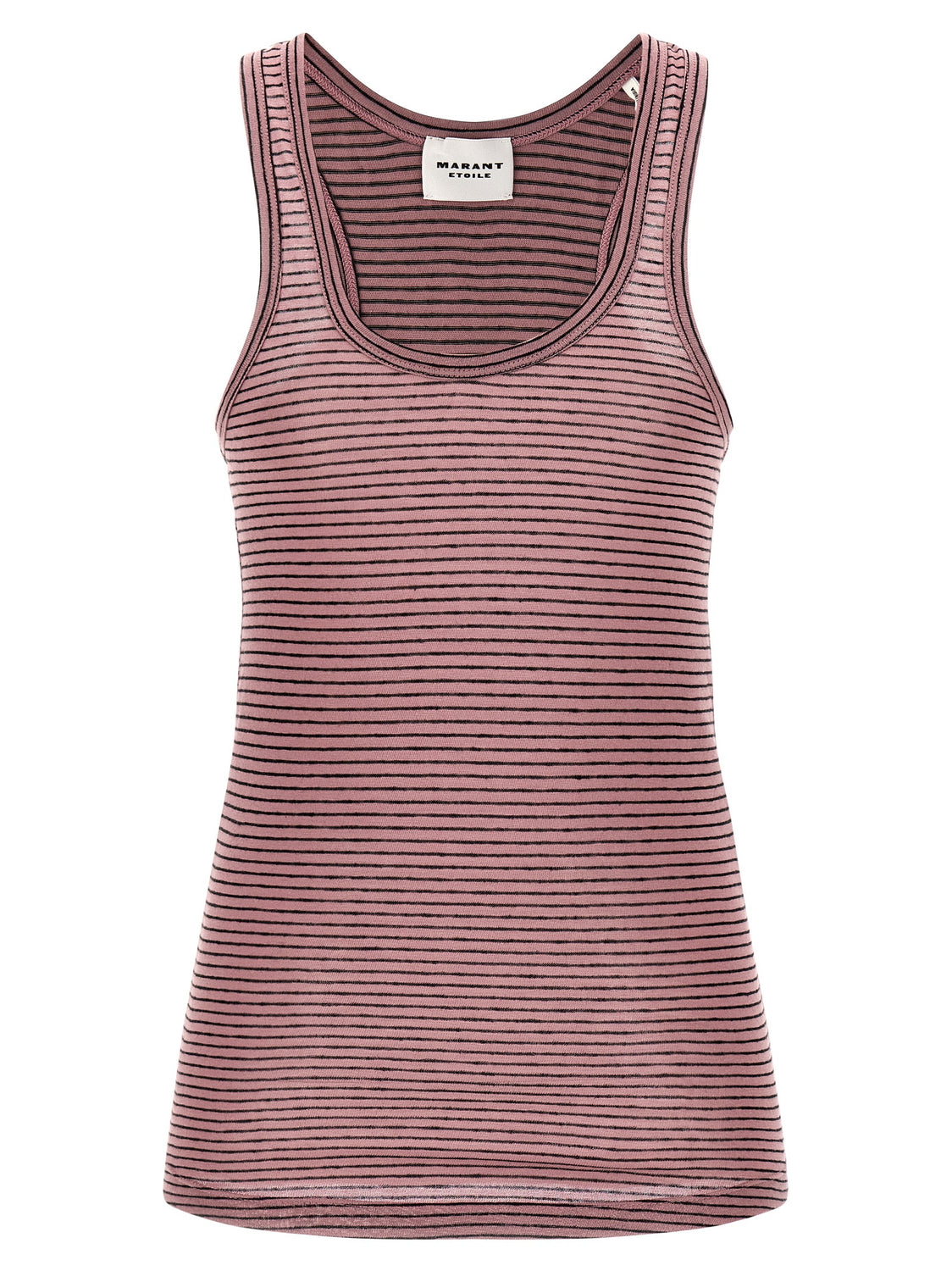 Multicolor Cotton Sleeveles T-Shirt