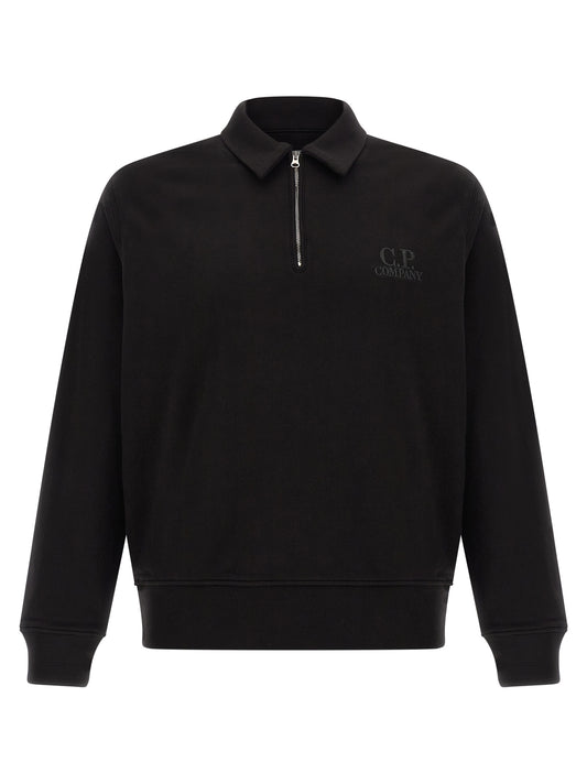 Black Cotton Sweatshirt