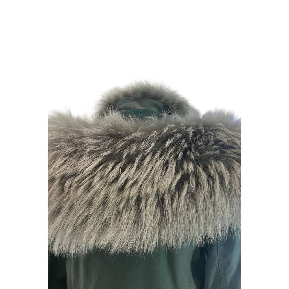 Green Cotton Women's Jacket
