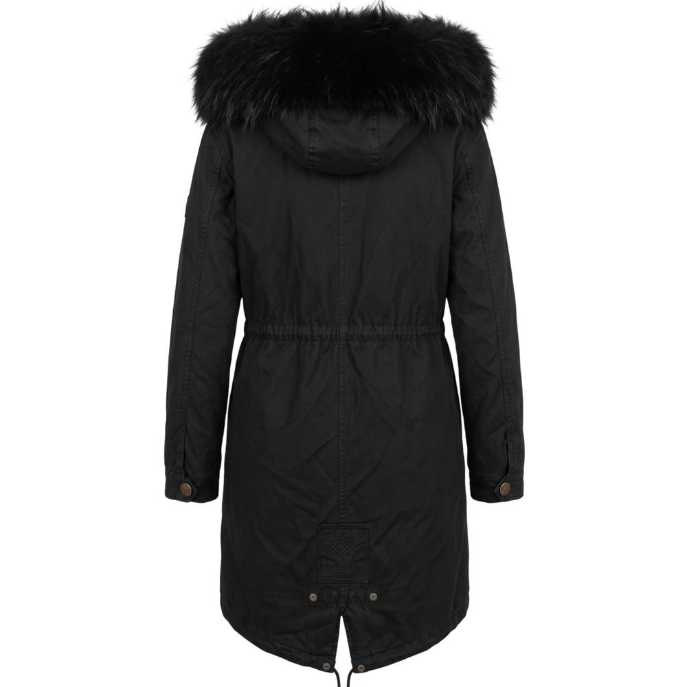 Black Cotton Women Jacket