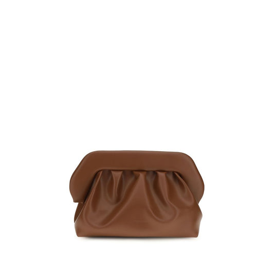 Brown Vegan Leather Clutch Bag