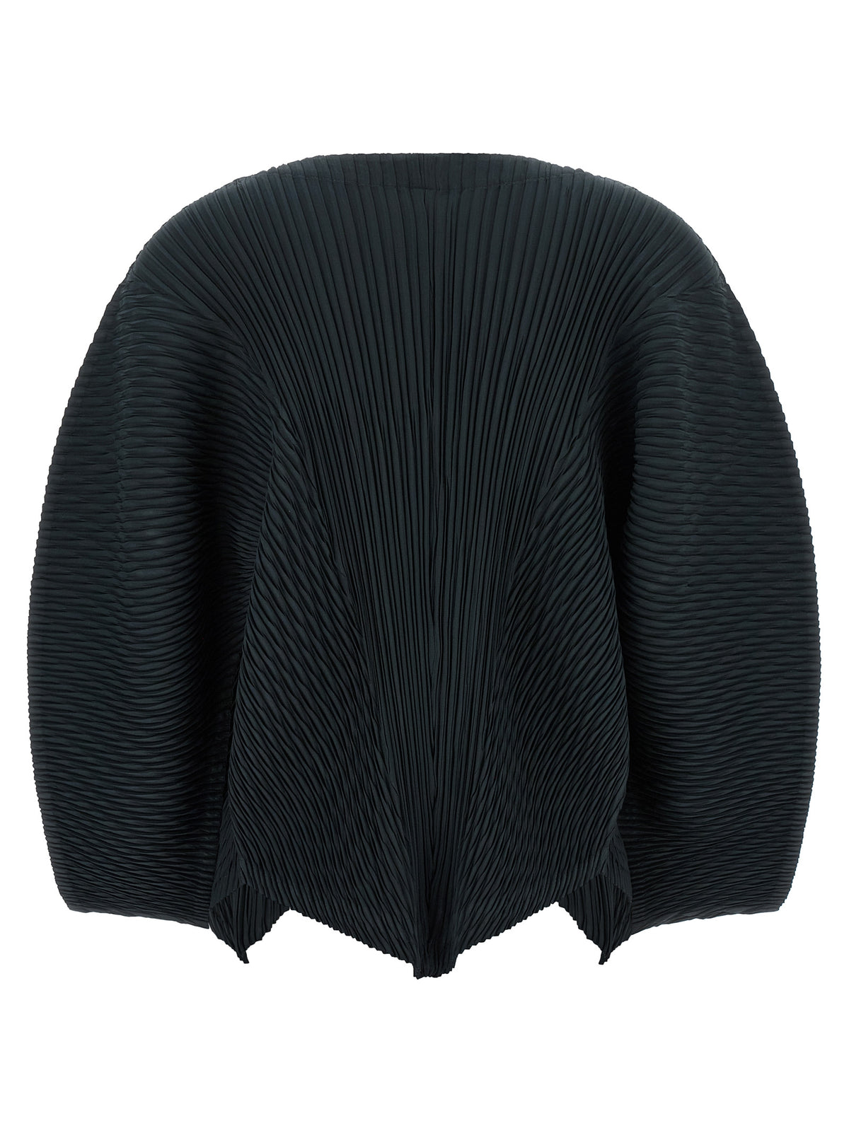 Black Polyester Cardigan