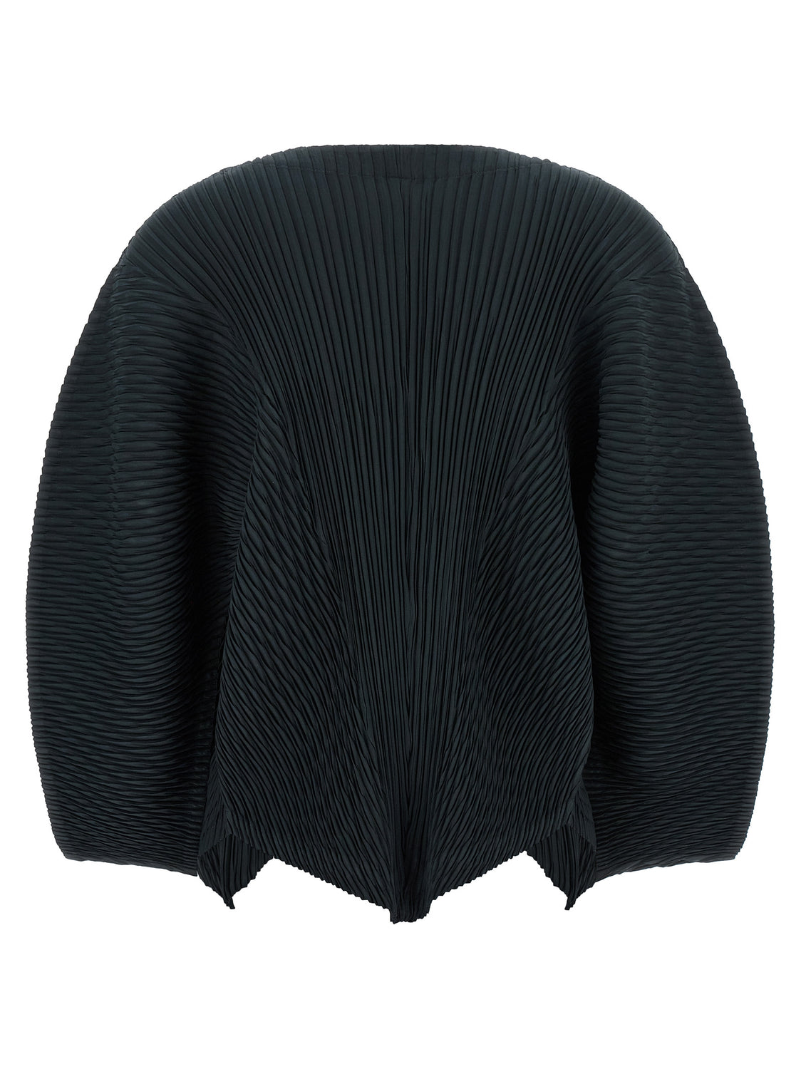 Black Polyester Cardigan