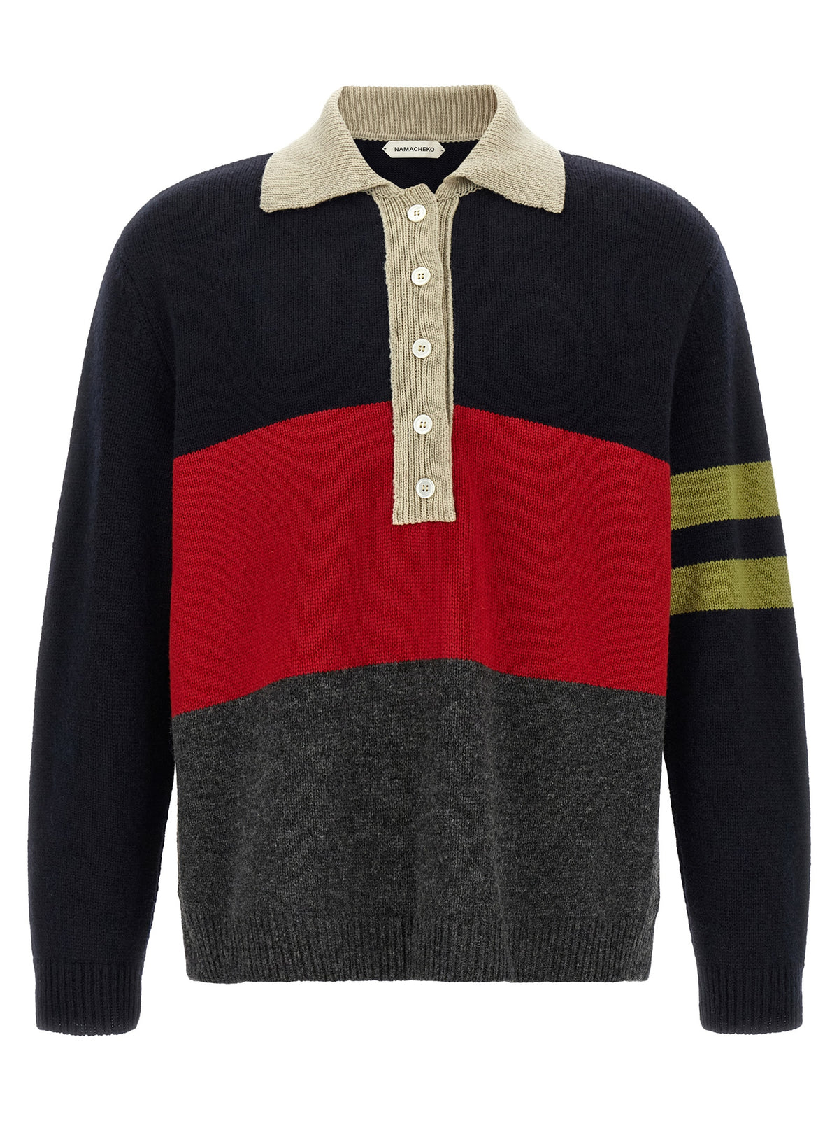 Multicolor Merino Wool Polo Shirt