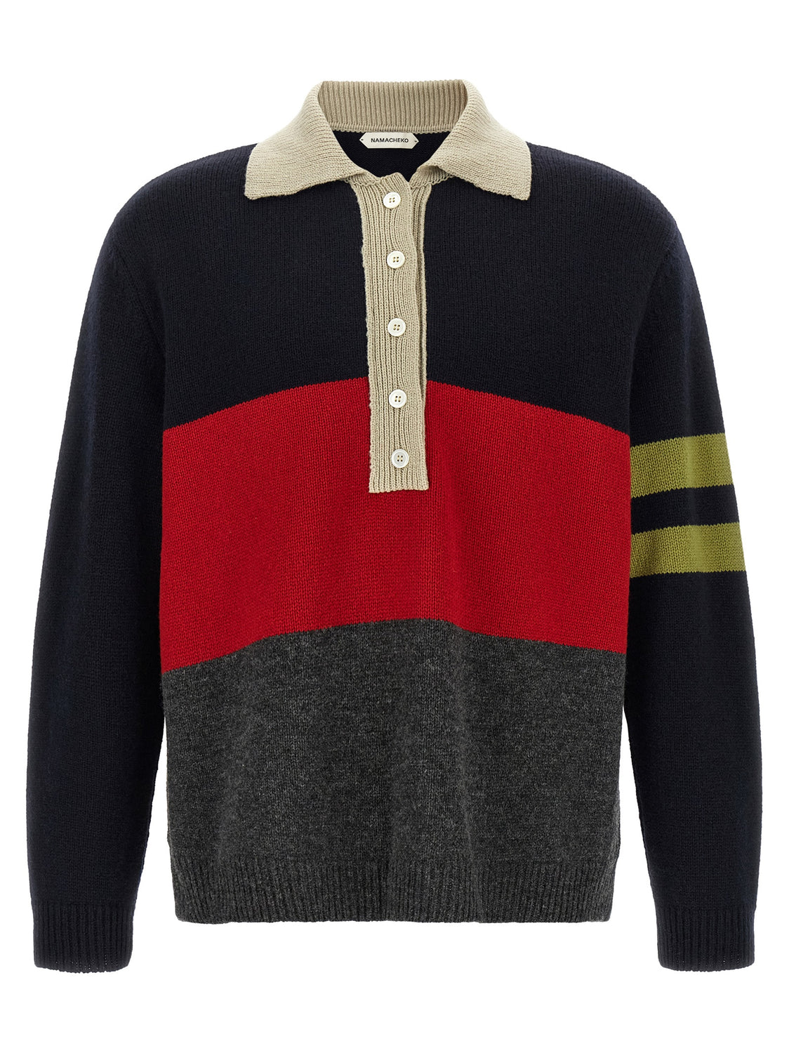 Multicolor Merino Wool Polo Shirt