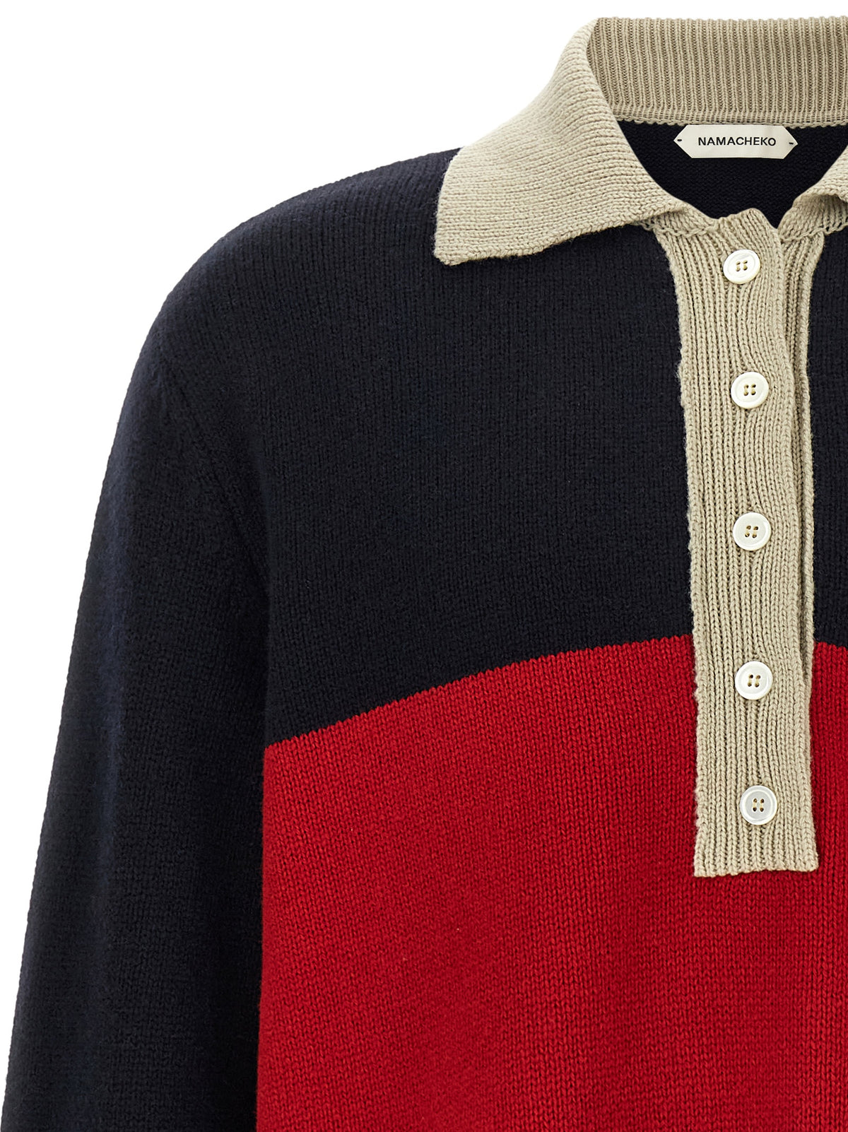 Multicolor Merino Wool Polo Shirt