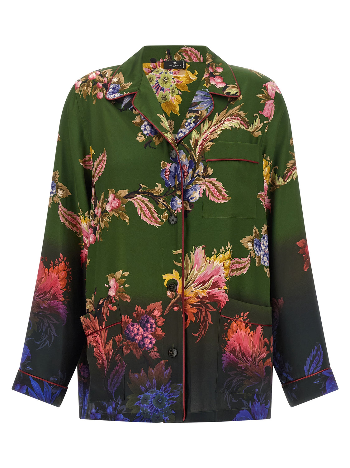 Bicolor Polyester Blouse