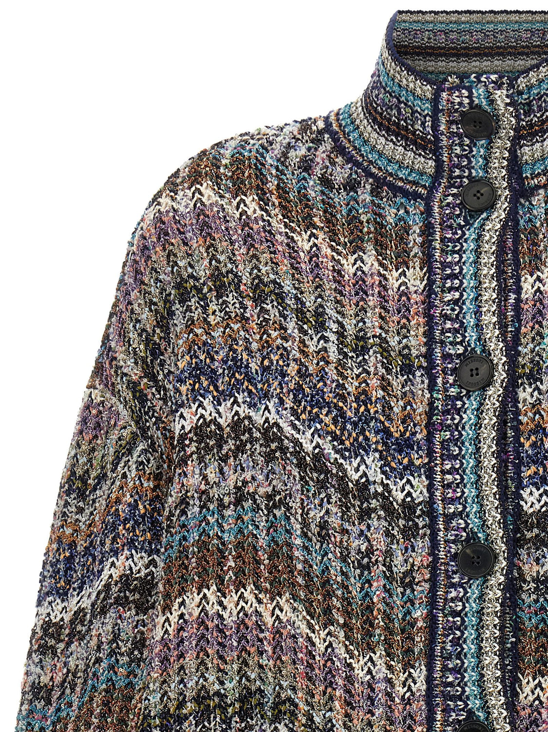 Multicolor Polyamide Cardigan