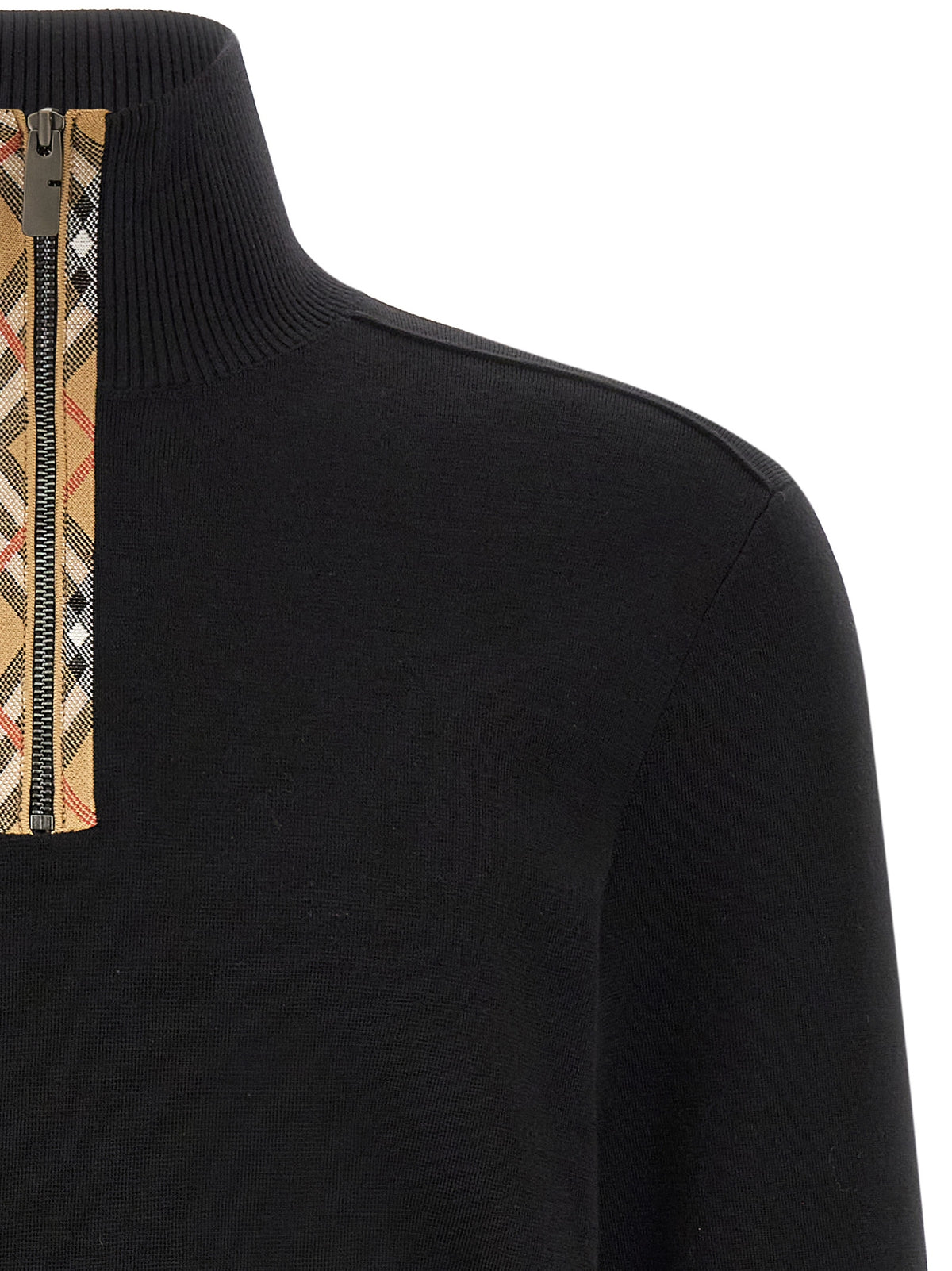 Black Wool Cardigan