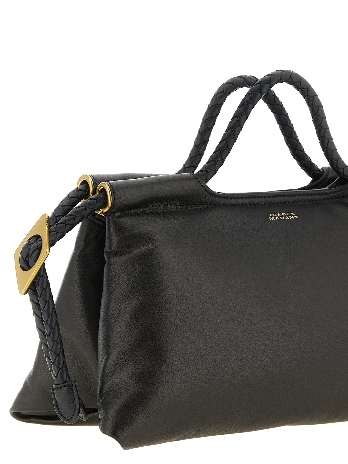 Black Lamb Leather Handbag