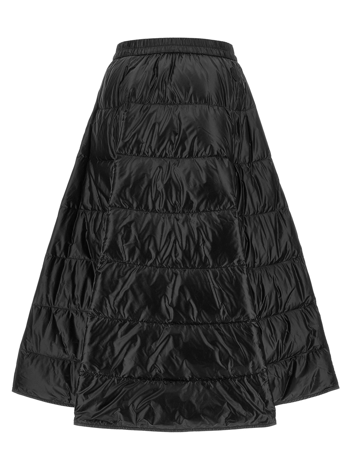 Black Polyamide Midi Skirt