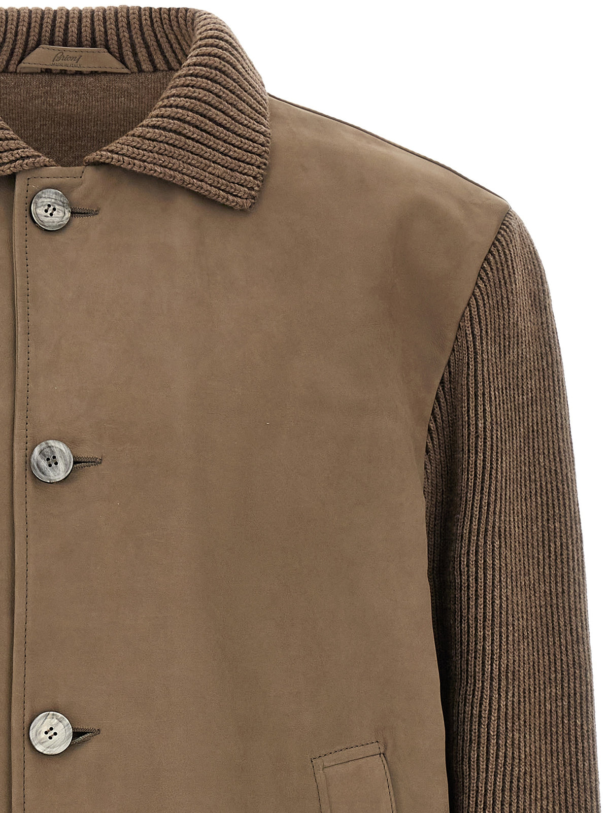 Brown Calfskin Leather Jacket