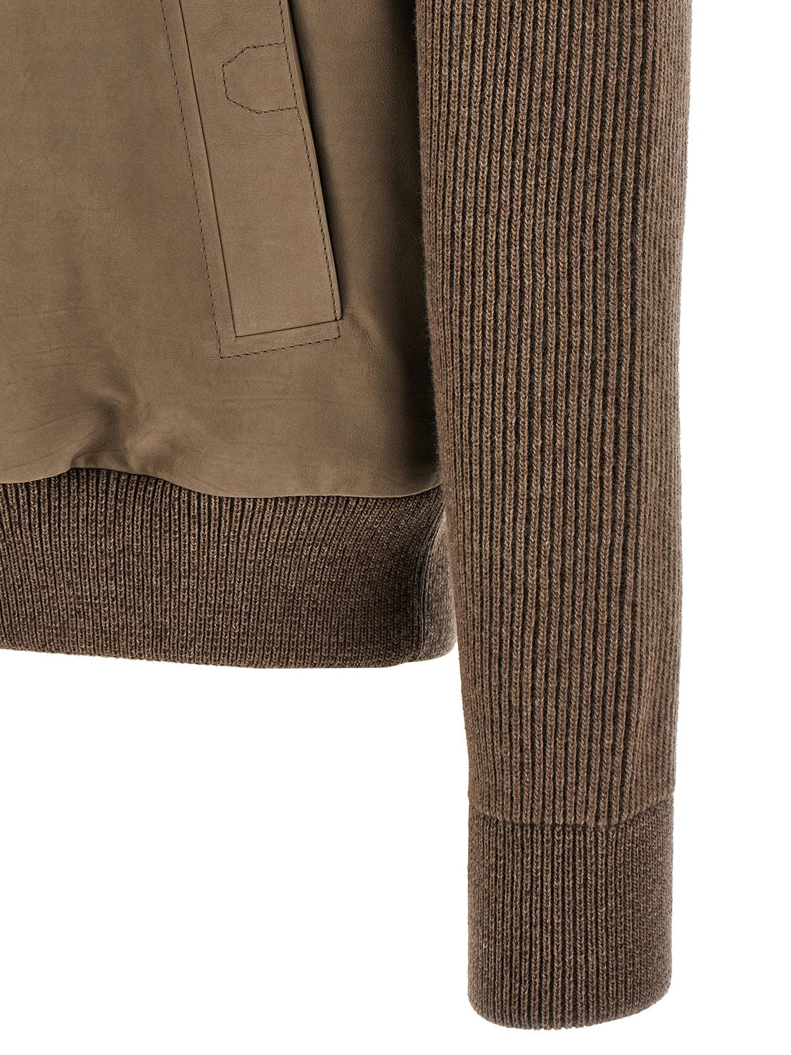 Brown Calfskin Leather Jacket