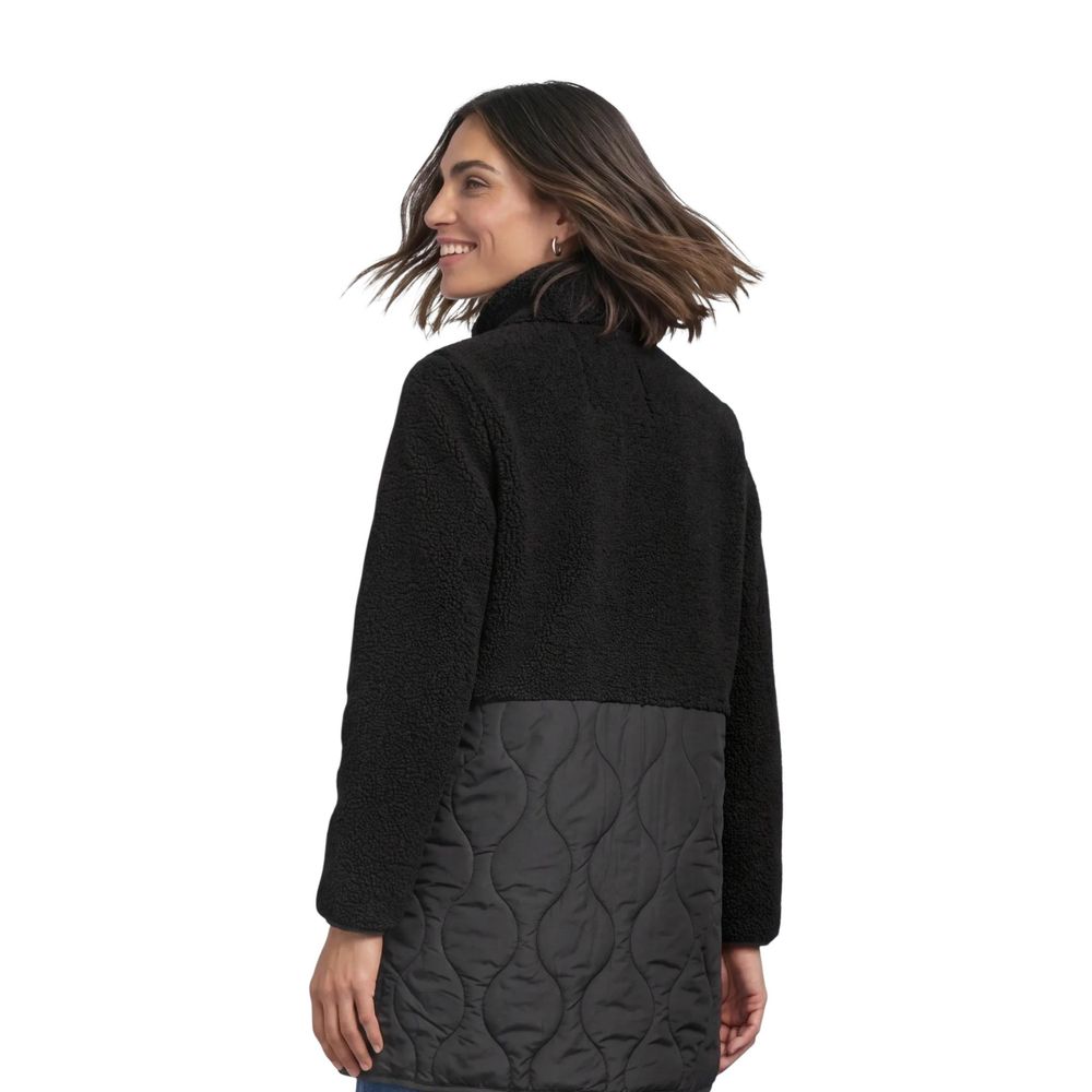 Black Polyester Coat
