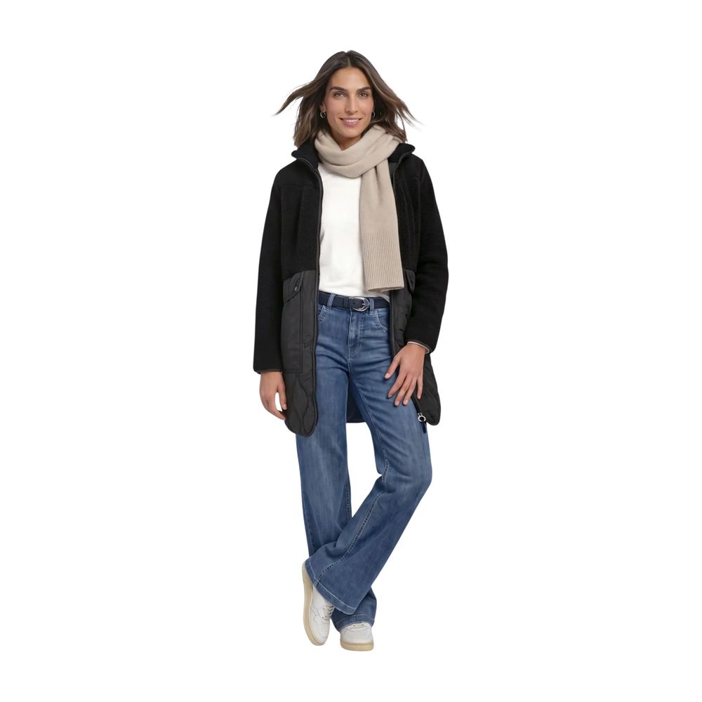 Black Polyester Coat