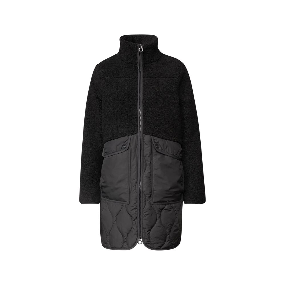 Black Polyester Coat