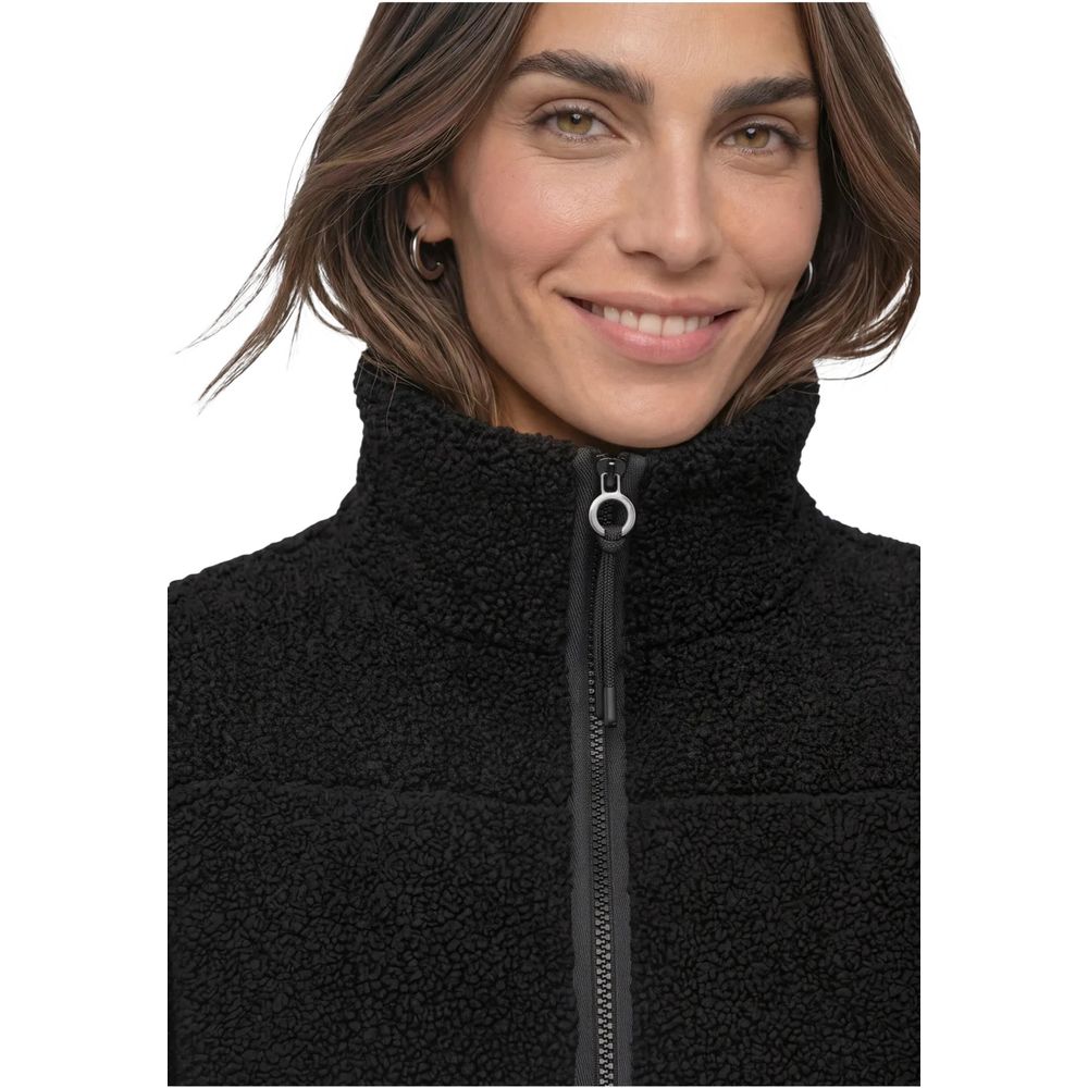 Black Polyester Coat
