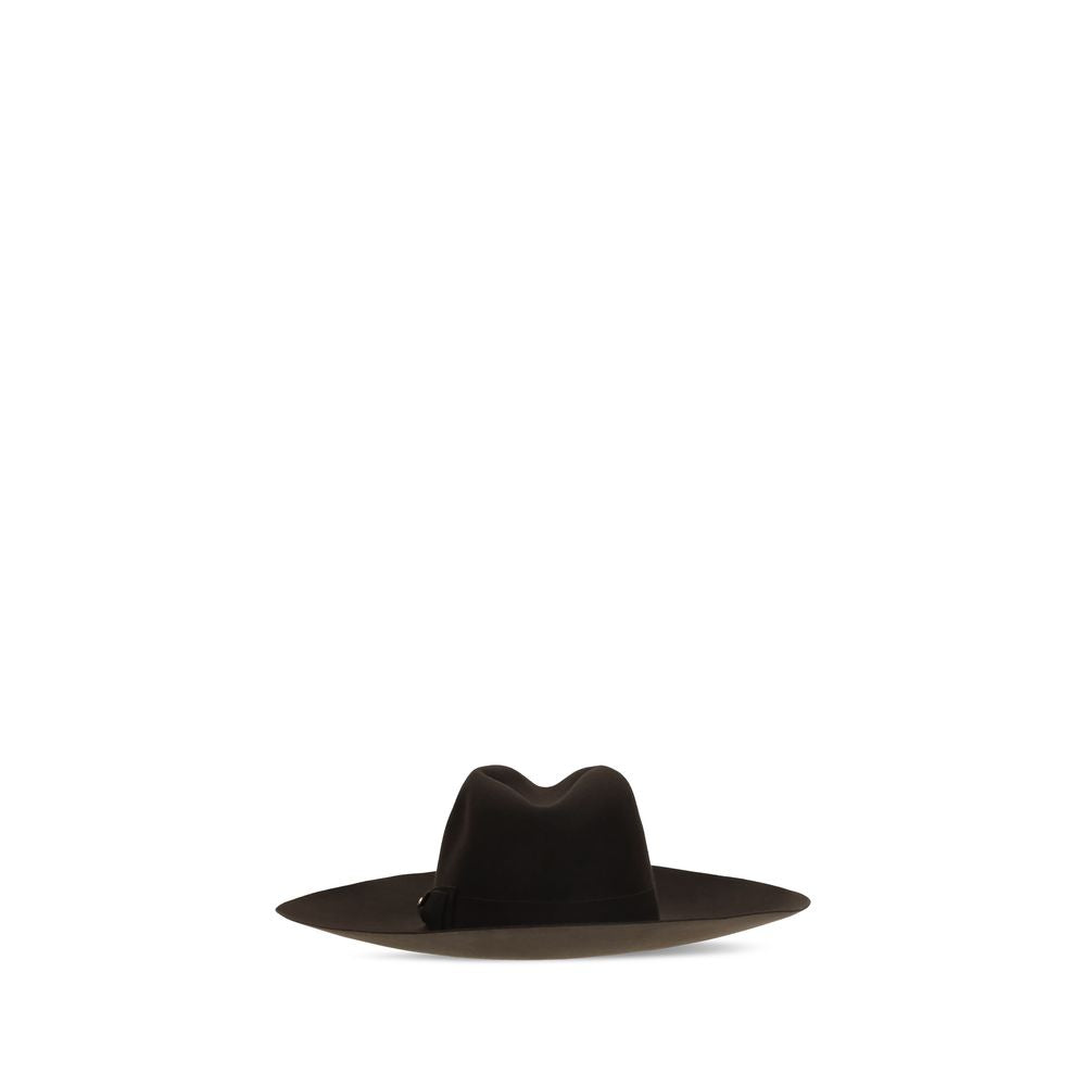 Brown Fabric Fedora