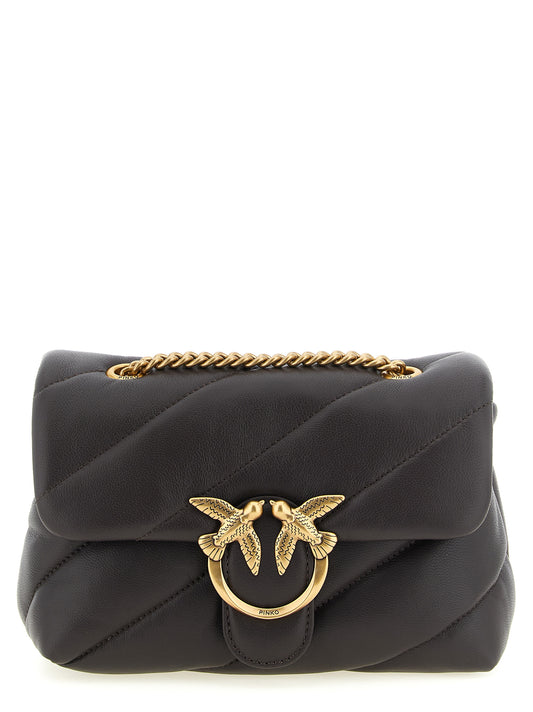 Black Lamb Leather Crossbody Bag