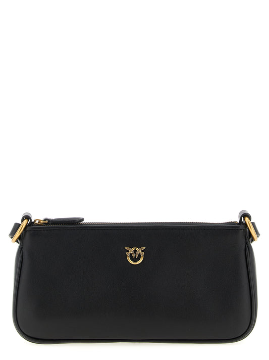 Black Goatskin Crossbody Bag