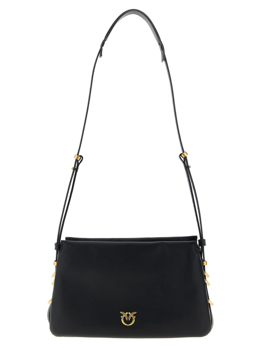 Black Calfskin Crossbody Bag