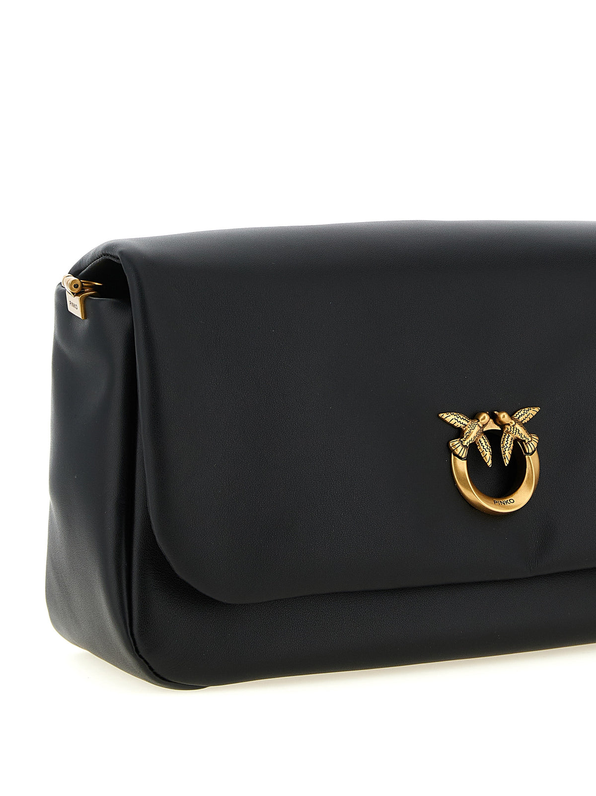 Black Lamb Leather Crossbody Bag