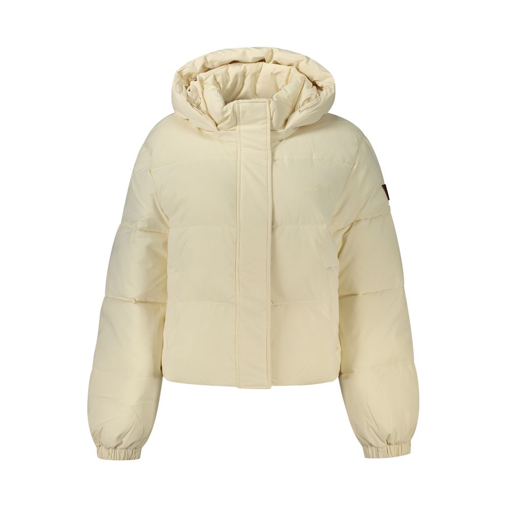 Cream Polyester Women's Jacket