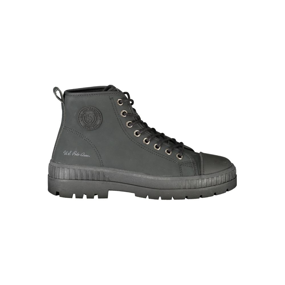 Black Polyurethane Women's Boot
