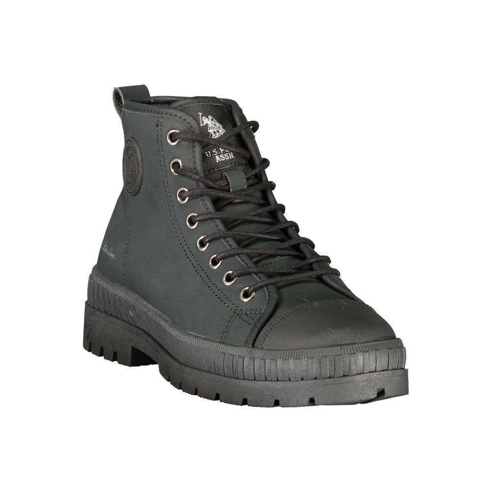 Black Polyurethane Women's Boot