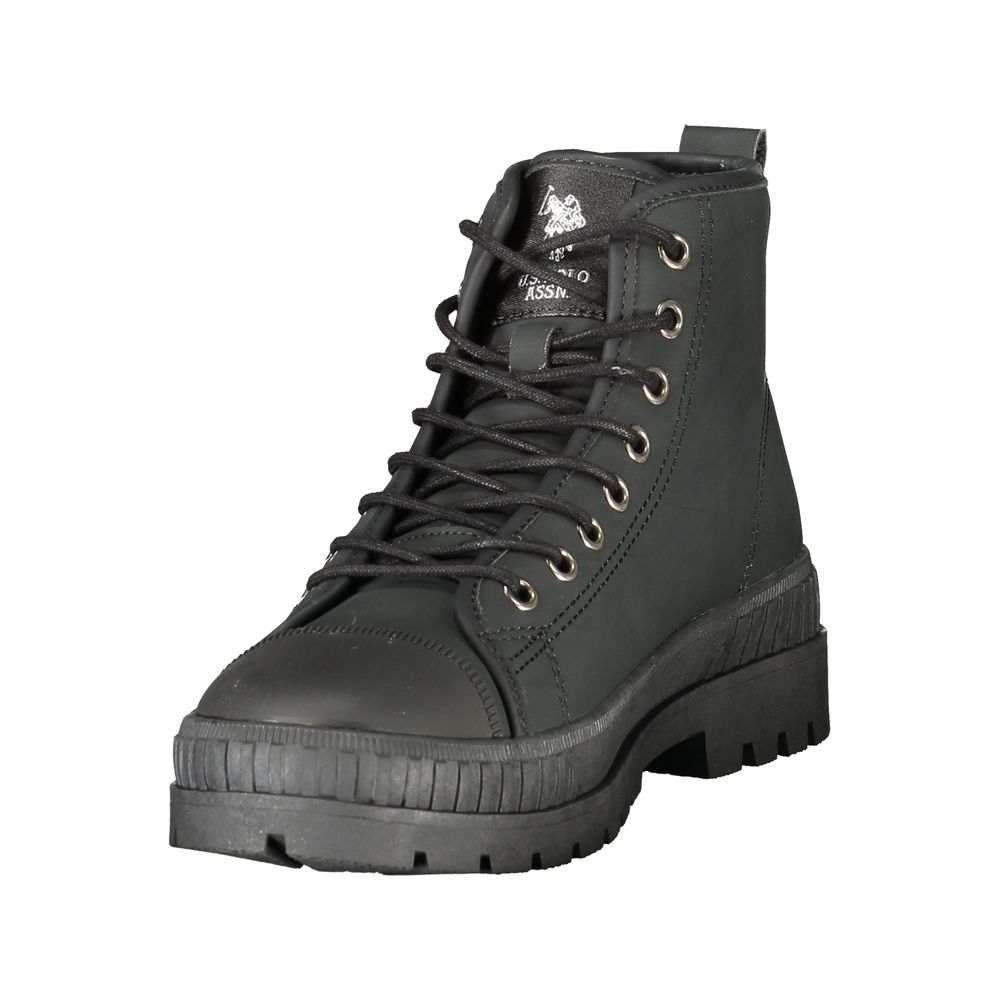 Black Polyurethane Women's Boot